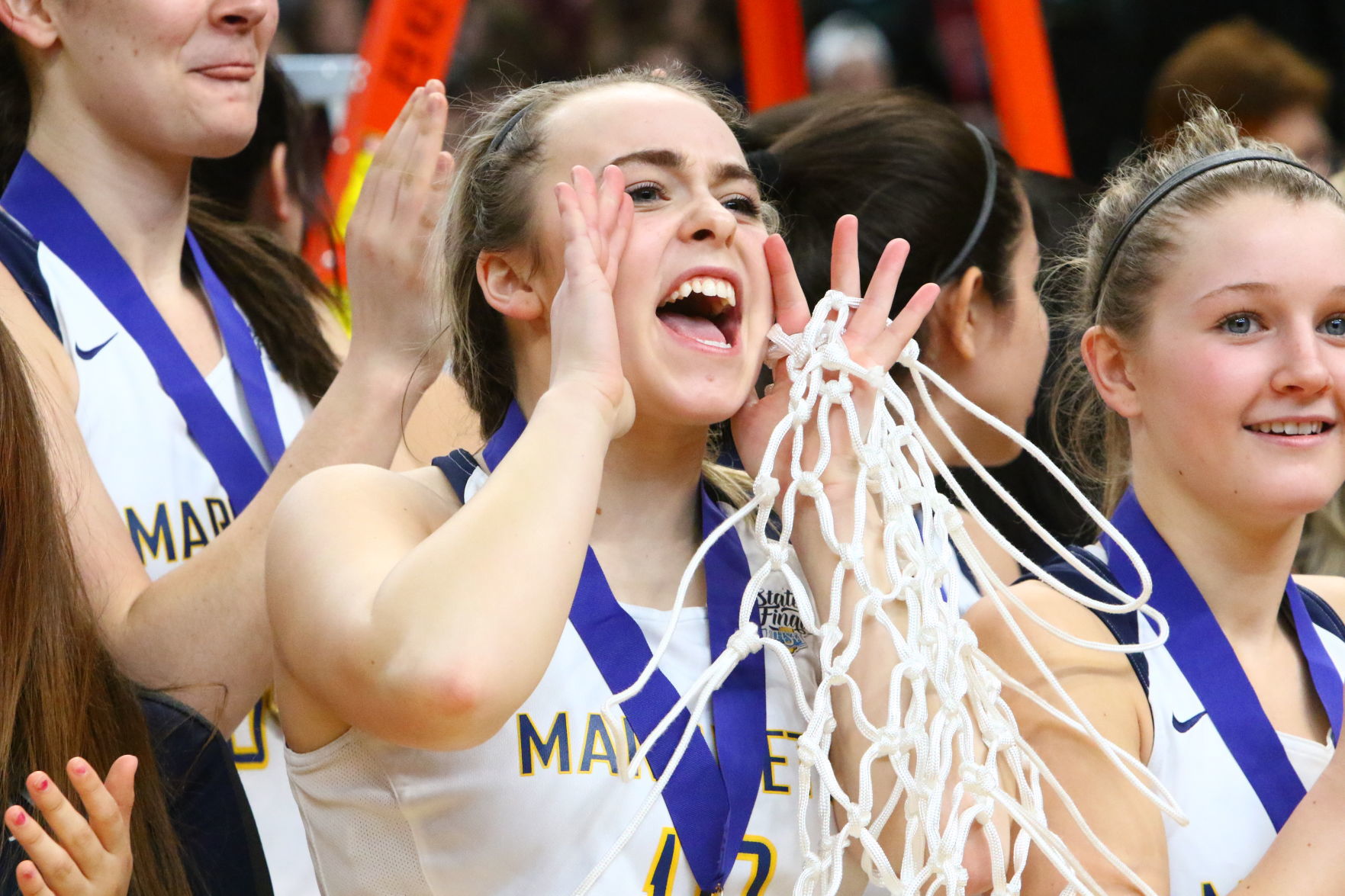 Gallery: Girls Basketball State Finals: Marquette Catholic vs. Vincennes Rivet